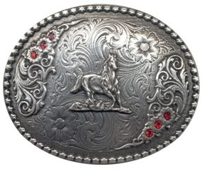 Horse with red rubies